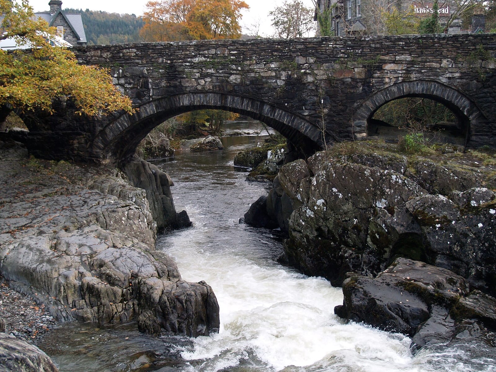 The Pont-y-Pair bridge over the river at Betws-y-Coed