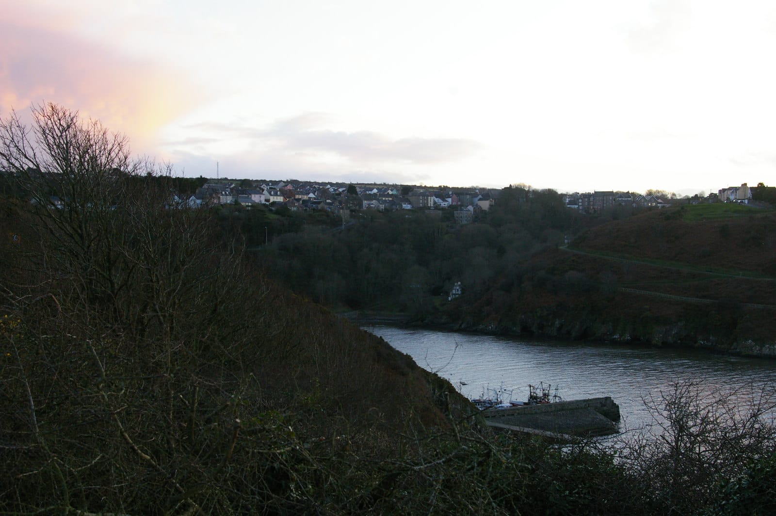 The harbour at Fishguard Lower Town, Pembrokeshire