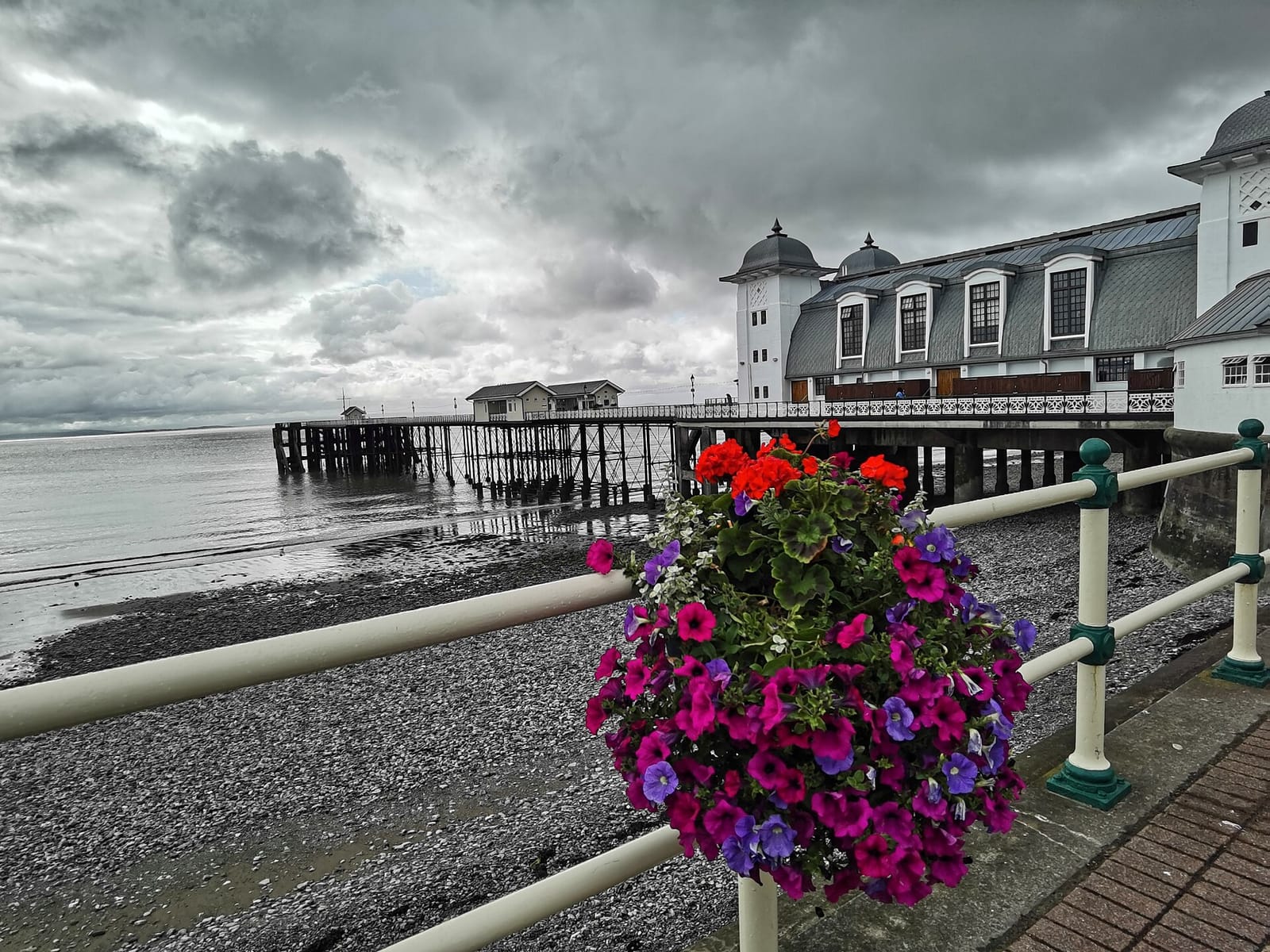 Penarth pier and seafront on the Vale of Glamorgan coast